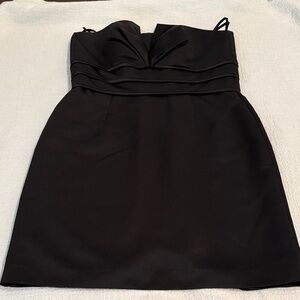 White House Black Market Strapless Black Dress